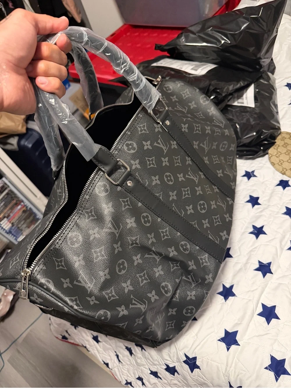 Monogram Eclipse Travel Duffle - Black